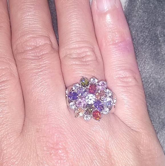 S925 stampd birthstones mix 🌼 ring - Picture 5 of 7